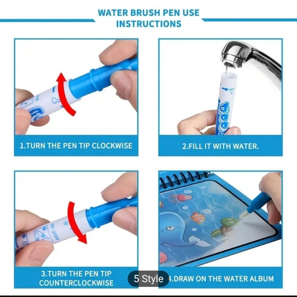 Reusable Magic Water Books for Kids to Paint - Picture 4 of 10